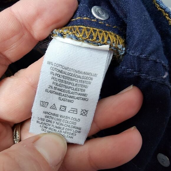 FREE PEOPLE WOMEN'S DISTRESSED HOLEY SKINNY DENIM JEANS BLUE SIZE 29R - Picture 5 of 6